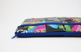 Colorful Laptop Case,  Blue Zipper