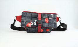 Big Crossbody Bag in Black and Red