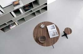 Tisch SPILLO rund Nussbaum