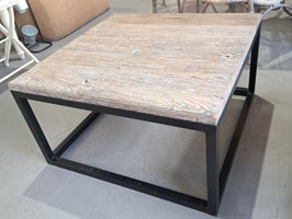 Rustic Grey Teak Square Coffee Table - 2 Available