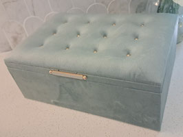 BRAND NEW Dew Green Velvet Jewellery Box