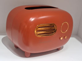 BRAND NEW Rust Red Vintage Style Radio Trinket Box