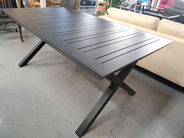 Black Aluminium Weatherproof Dining Table