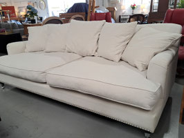 "Furniture By Design" Linen Deep Seated Feather & Foam 3.5 Seater Lounge