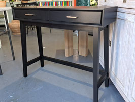 BRAND NEW Black Timber 2 Drawer Hall Table