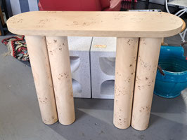 BRAND NEW Burl Wood Look Hall Table