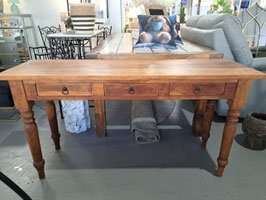Rustic Timber 3 Drawer Hall Table