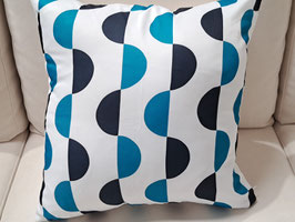 BRAND NEW Outdoor Waterproof Teal & Black Cushion