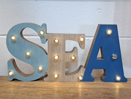 BRAND NEW LED Light Up "Sea" Sign