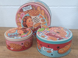 BRAND NEW Retro Round "The Bakery" Storage Tin - 3 Sizes