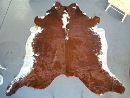 BRAND NEW Large Dark Brown & White Fleck Cowhide Rug