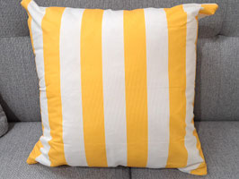 BRAND NEW Yellow Stripe Cushion - 2 Available