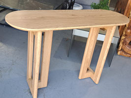 BRAND NEW Oak Laminate Curved Hall Table