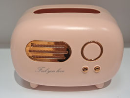 BRAND NEW Soft Pink Vintage Style Radio Trinket Box