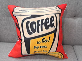 BRAND NEW Waterproof Retro "Coffee" Cushion