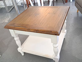 Square White Timber Side Table - 2 Available