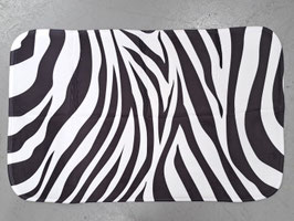 BRAND NEW Plush Zebra Print Bathroom / Door Mat