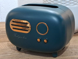 BRAND NEW Teal Vintage Style Radio Trinket Box