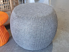 "Freedom" Round Grey Ottoman