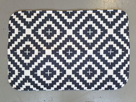 BRAND NEW Plush Black & White Pattern Bathroom / Door Mat