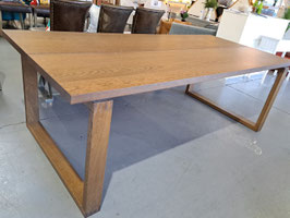 "Ikea" Oak Veneer Walnut Stained 8 Seater Dining Table