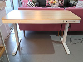 "Newhaven" White Metal Frame Timber Laminate Electric Sit / Stand Desk