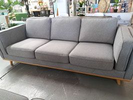 "Loras" Grey 3 Seater Lounge