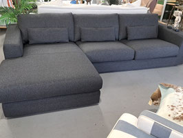 Charcoal 4 Seater Chaise Lounge with USB Outlets