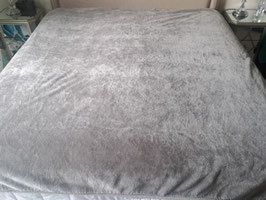 "Killarney Linen" Grey Faux Mink Queen/King Size Blanket