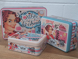 BRAND NEW Retro "Cake & Treats" Storage Tin - 3 Sizes