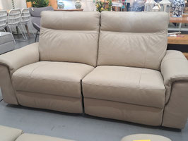 "Nick Scali" Latte Leather 2.5 Seater Reclining Lounge