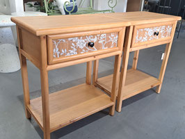 BRAND NEW Pair Cherry Blossom Bedside Tables
