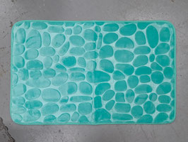 BRAND NEW Plush Turquoise Pebblestone Look Bathroom / Door Mat