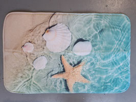 BRAND NEW Plush Beach Starfish Bathroom / Door Mat
