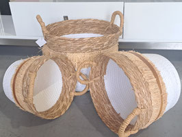 BRAND NEW Short White & Natural Basket - 3 Sizes