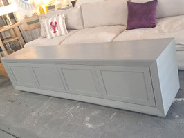 "Globe West" Large Light Grey Ash Veneer TV Entertainment Unit