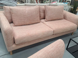 "The Modern" Light Terracotta 3 Seater Feather & Foam Lounge