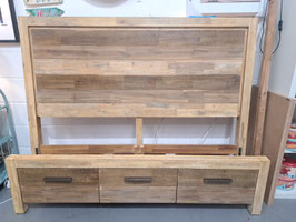 "Harvey Norman" Queen Size Timber Bed Frame with Drawer Storage