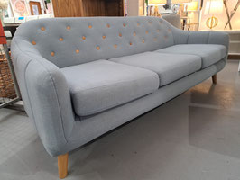 "Freedom" Light Blue 3 Seater Button Back Lounge