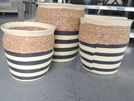 BRAND NEW Striped Basket - 3 Sizes