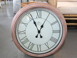 Round Plastic Timber Look Wall Clock