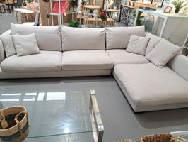 "Freedom" Linen Blend Corner Feather Cushion Lounge