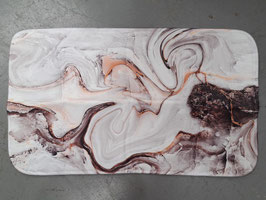 BRAND NEW Plush Brown, Copper & White Marbled Bathroom / Door Mat