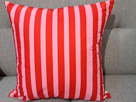 BRAND NEW Red & Pink Stripe Cushion - 2 Available
