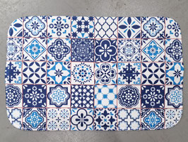 BRAND NEW Plush Blue Moroccan Pattern Bathroom / Door Mat