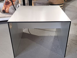 "B&B Italia" Italian Designer Silver Aluminium Coffee Table