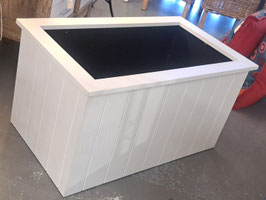 Large White Wooden Storage Box