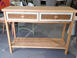 BRAND NEW Rattan Front Hall Table