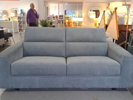 "King" Steel Blue 2.5 Seater Double Size Sofa Bed