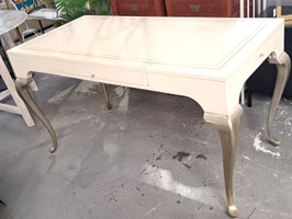 "One World" Ivory & Champagne Gold Writing Desk